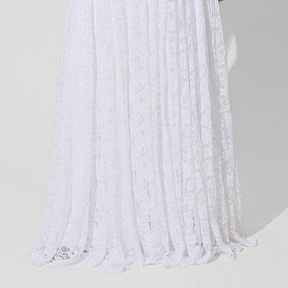 ❤️NWT VINTAGE TORRID WEDDING DRESS WHITE LACE OFF SHOULDER A LINE GOWN PLUS SIZE - Picture 2 of 14